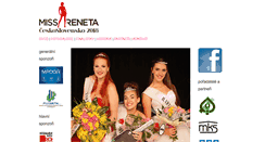 Desktop Screenshot of missreneta.cz